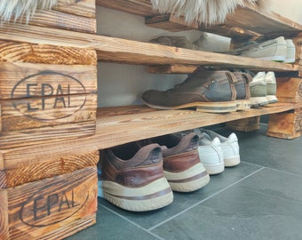 Giant Shoe Rack Made Out Of Discarded Pallets • 1001 Pallets