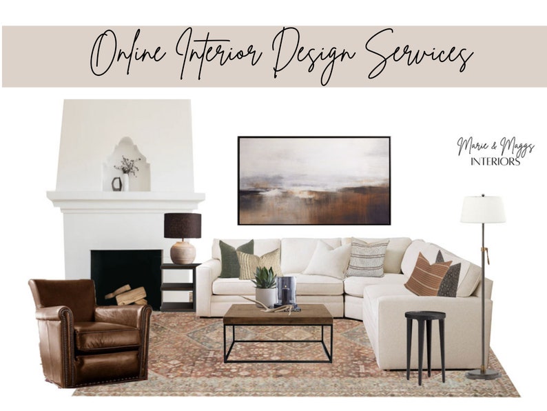 Living Room Design Service, Living Room Interior Design, Moodboard