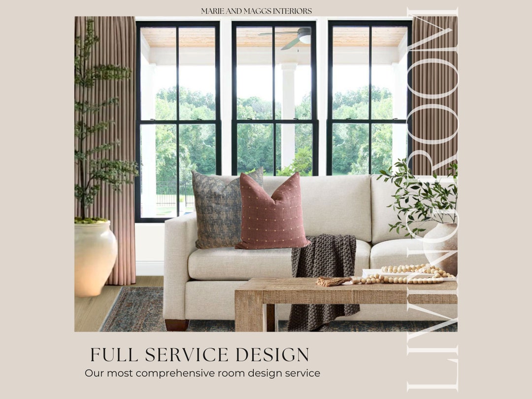 Living Room Interior Design, Full-service Online Interior Design ...
