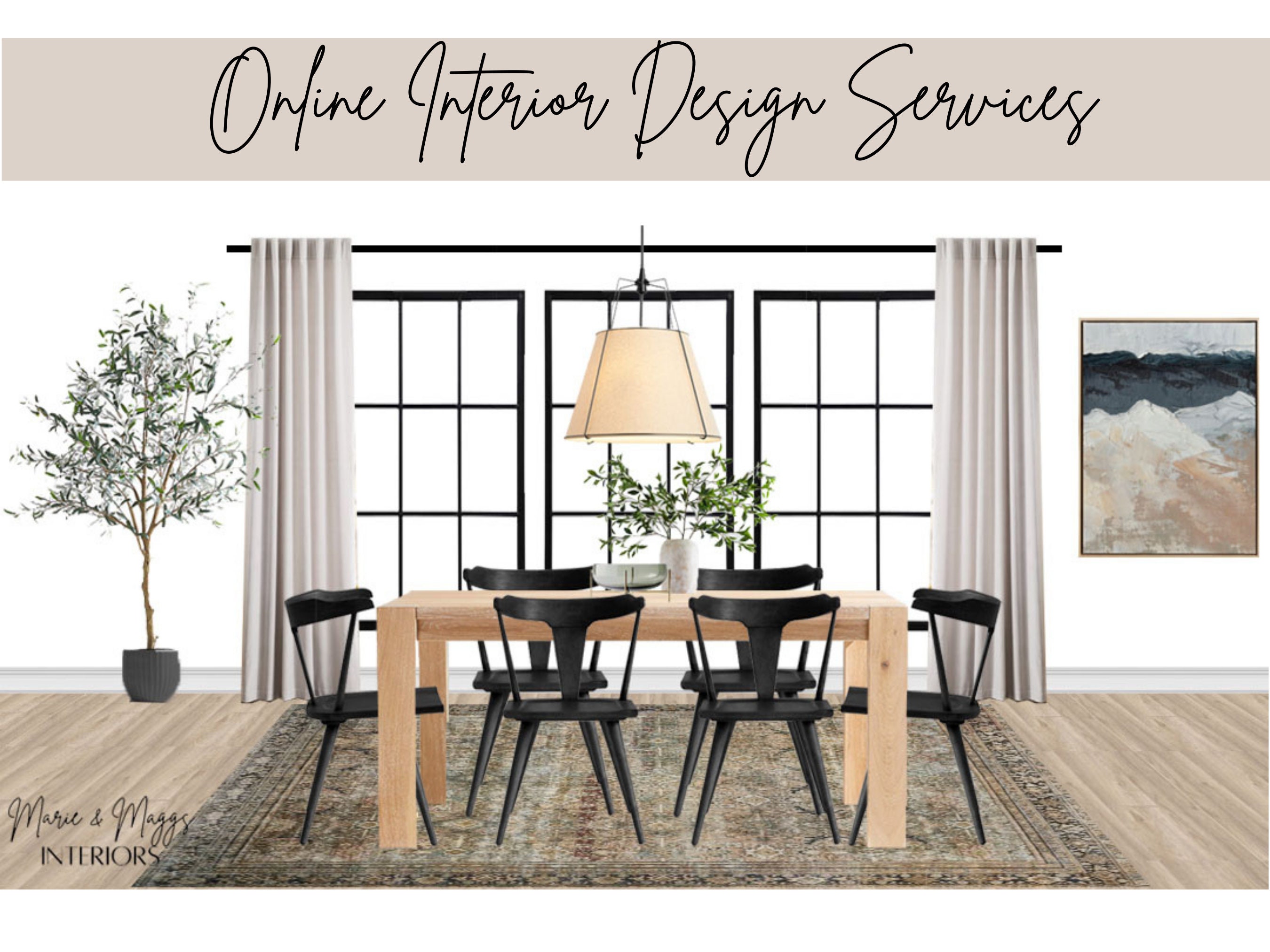 Buy Dining Room Interior Design Moodboard Online Interior Design ...