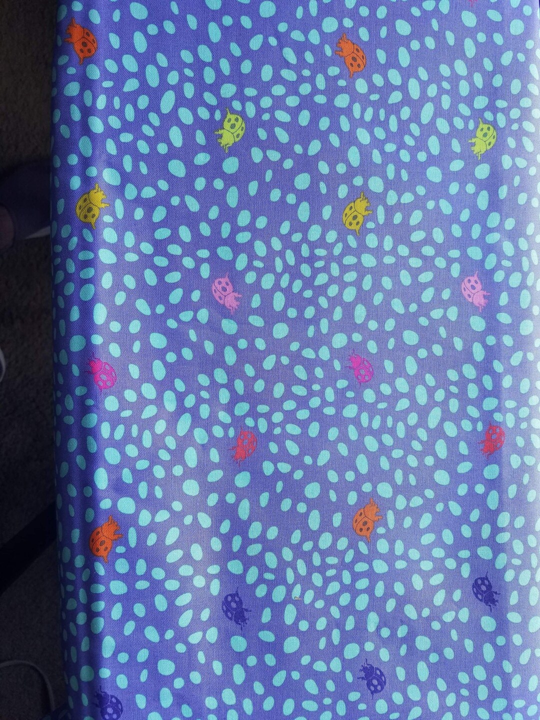 1/2 Yard Tula Pink Monkey Wrench Spots in Dragon Fruit Fabric OOP Etsy