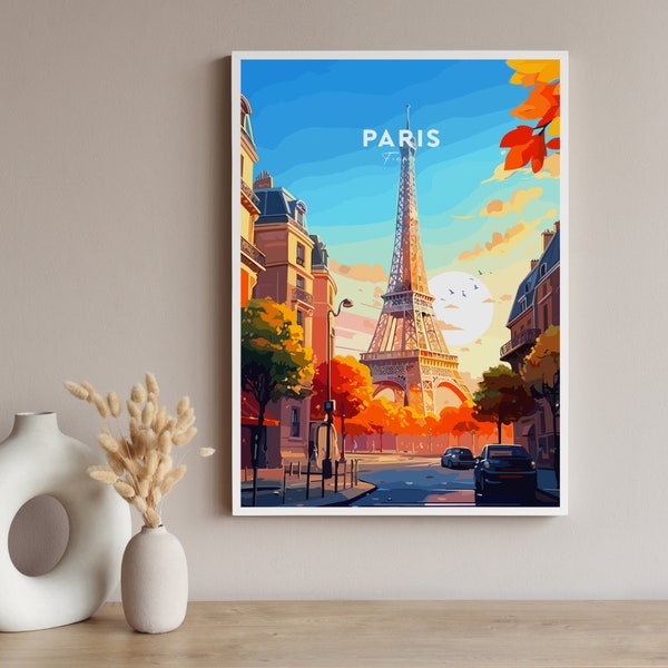 Paris travel poster/travel poster/france print/paris poster/vintage poster/paris print/europe print/travel print/travel city/paris poster