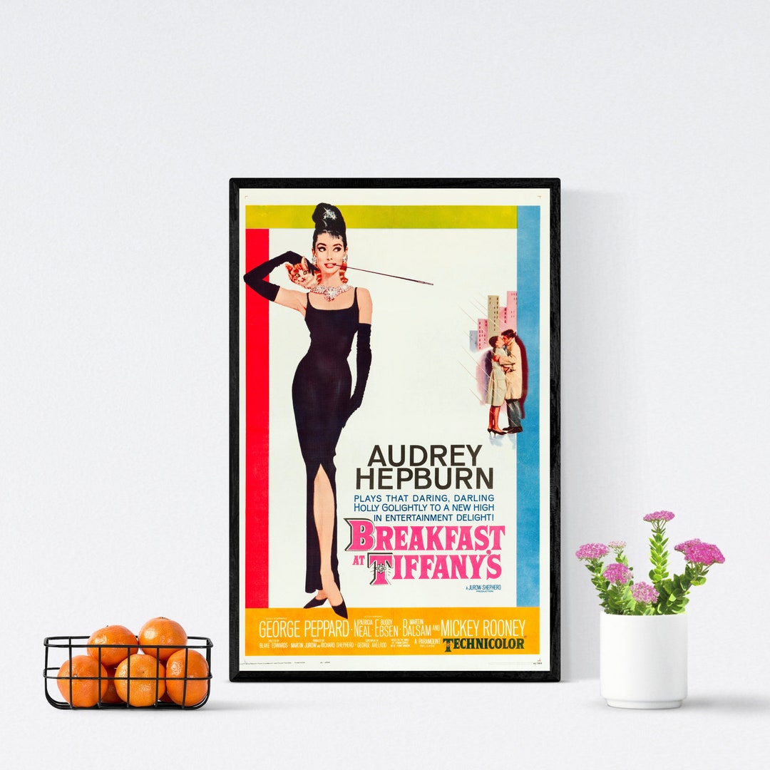 Audrey Hepburn Movie Poster/retro Movie Poster/movie Poster Etsy