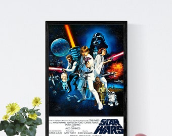 Star Wars movies poster/movie poster vintage/vintage poster stars wars/star wars film /movie poster 80s/retro movie poster/movie poster