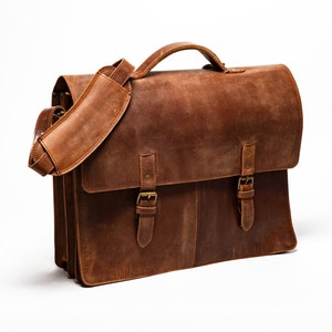 Porte-documents en cuir pour ordinateur portable, sac messager personnalisé en cuir pleine fleur pour ordinateur portable, sac de travail en cuir monogrammé, cadeaux de remise des diplômes pour lui
