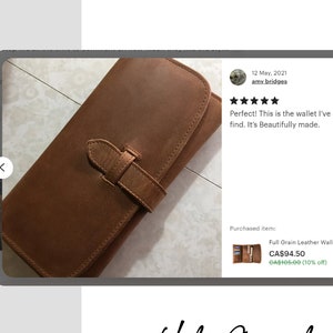 Personalized Ladies' Trifold Wallet - Premium Full Grain Leather - Perfect Gift for Women - Fashion & Functionality