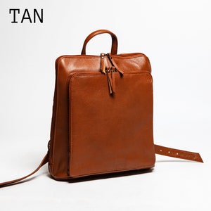 Sac à dos en cuir pour femme, sac à dos de voyage fin personnalisé, sac pour ordinateur portable, cadeaux d'anniversaire en cuir pour femme, cadeaux pour elle