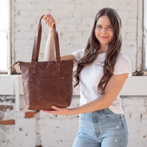 Roots Leather Tote Bags Canada Etsy Canada