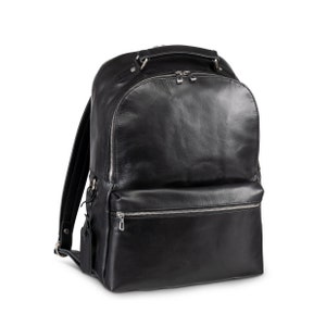 Sac à dos en cuir personnalisé Sac à dos pour ordinateur portable 17" Sac de voyage en cuir Anniversaire Cadeaux de Noël pour elle lui
