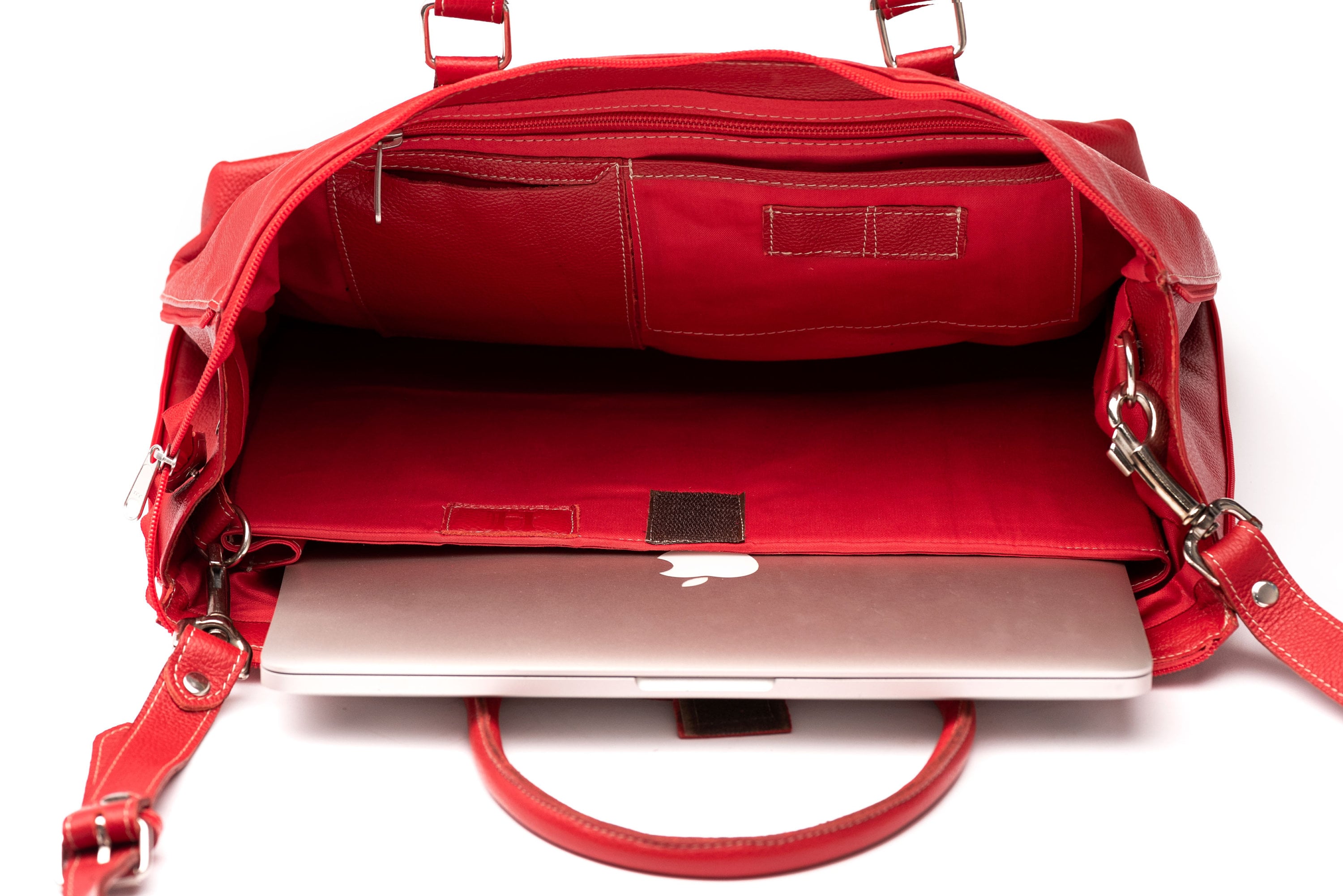 Leather Laptop Tote Bag Personalized Leather Crossbody Tote Etsy