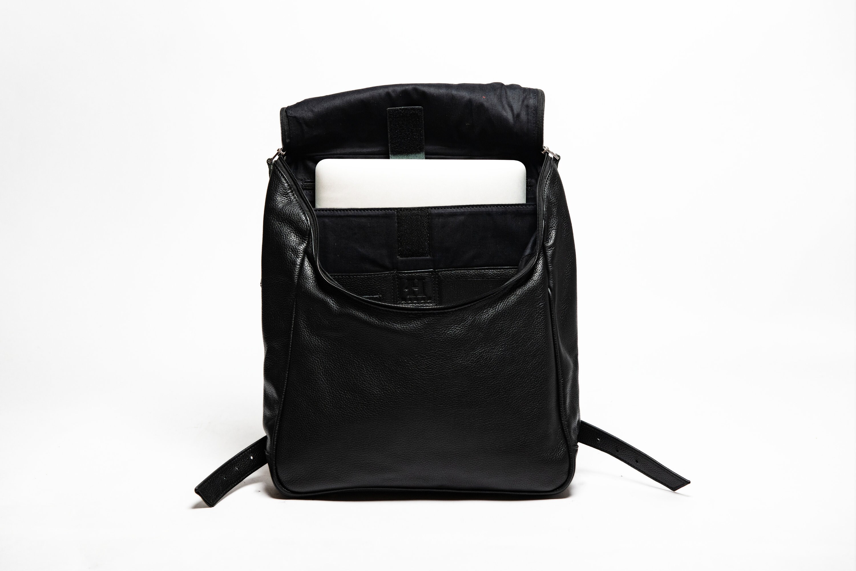 ASOS Leather Mini Backpack Keychain In Black