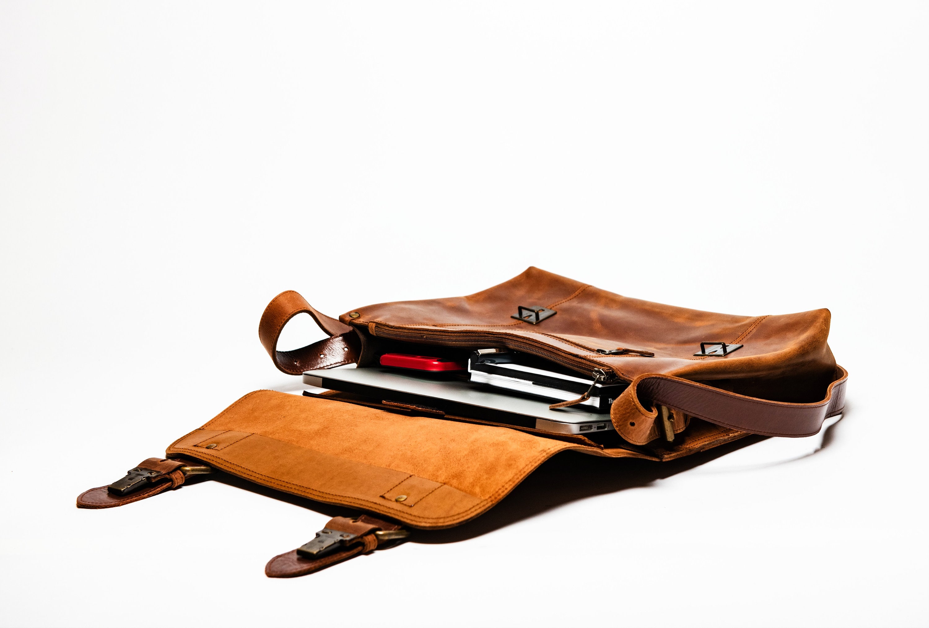 Leather Messenger Bag