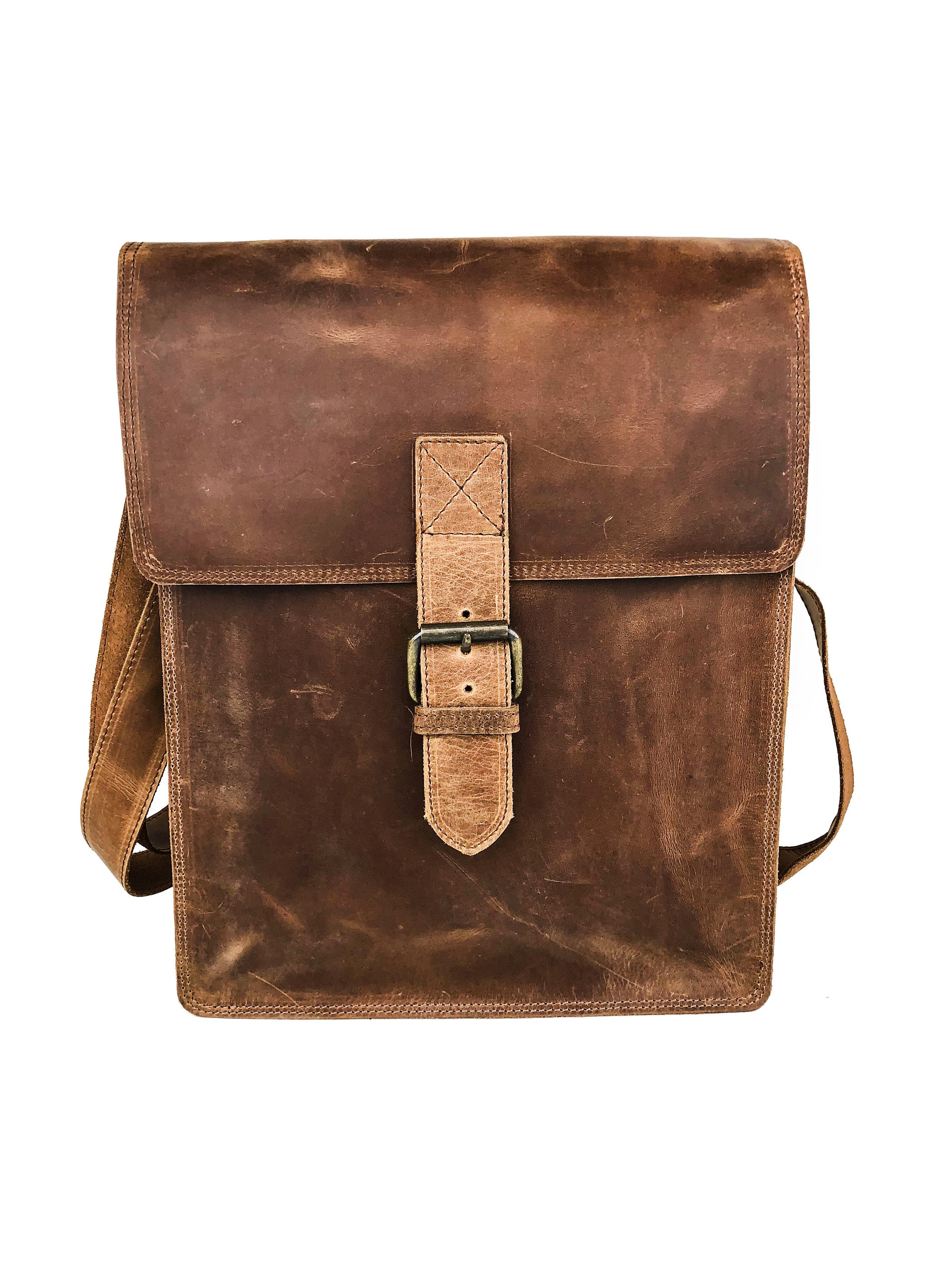 Full Grain Leather Messenger Bag For Men – Rustico