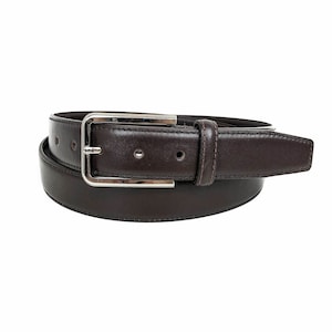 Full Grain Leather Belt, Brown Leather Belt Men, Groomsmen Gift, Dress Belt Men, Single Stitch Belt, Monogram Leather Belt, Gifts For Men