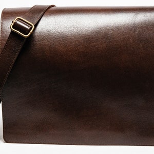 Sac messager en cuir pour ordinateur portable, sac bandoulière de voyage personnalisé pour ordinateur portable, sac en cuir marron pour homme, cadeaux de voyage, cadeau de Noël pour lui