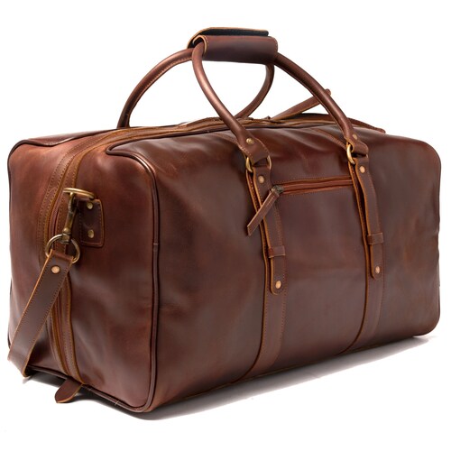 Full Grain Leather Duffel Bag 