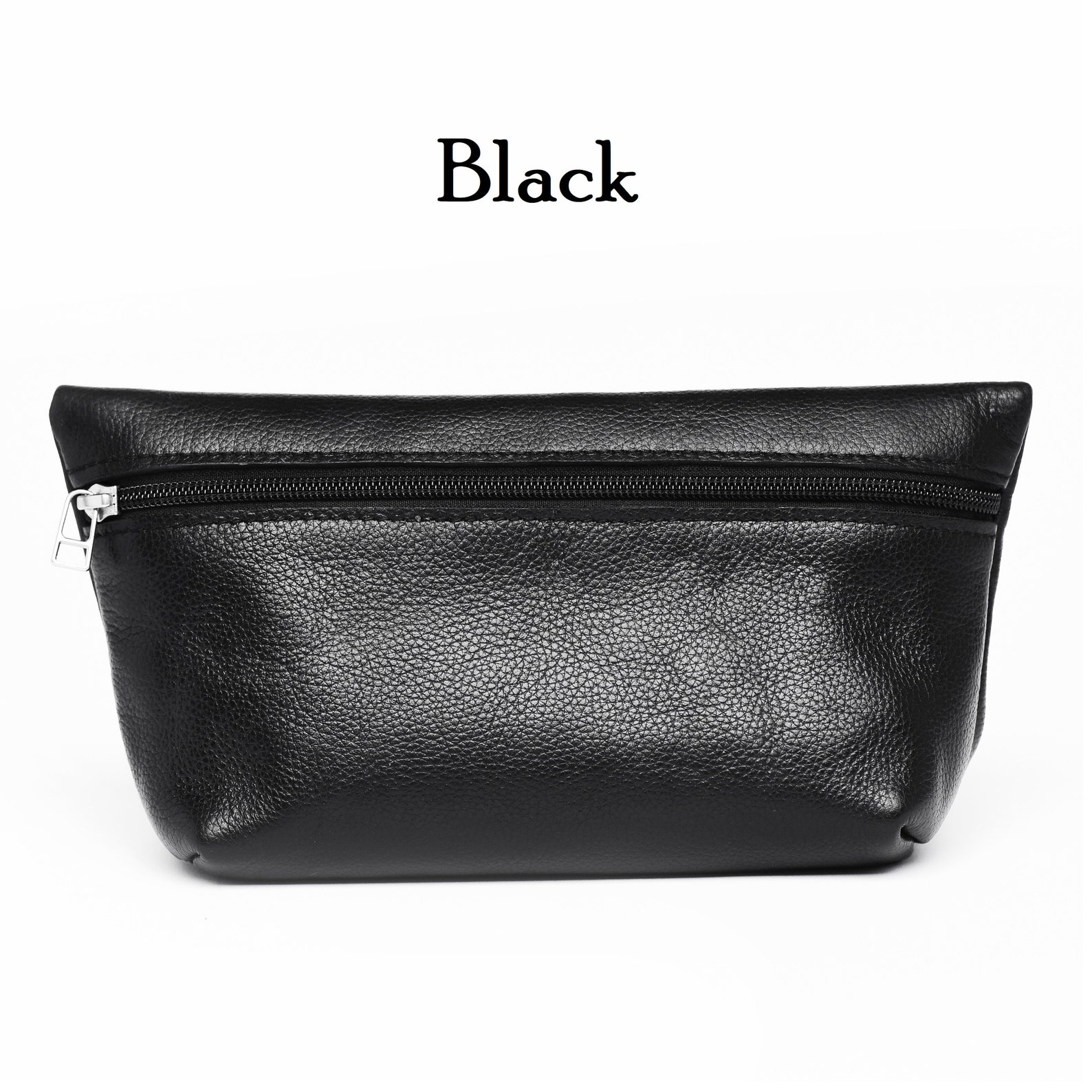 Leather Makeup Bag Personalized Leather Anniversary Gifts for Etsy