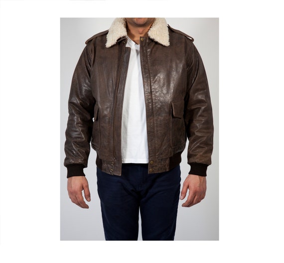 Leather Aviator Jacket - Men - Ready-to-Wear