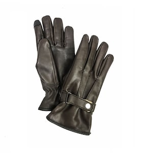 Leather Winter Gloves Men, Brown Leather Gloves, Mens Leather Gloves, Gifts For Men, Christmas Gifts, Thinsulate Lined Leather Gloves