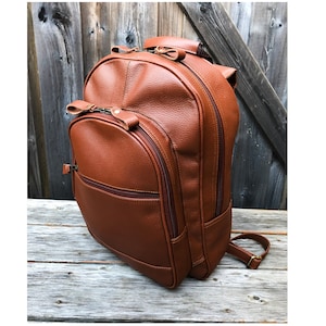 Sac à dos en cuir - Sac pour ordinateur portable 15 pouces Sac à dos, Sacs à dos pour femme, Sacs à dos pour homme, Sac à dos de voyage, Cartable, Fait main,