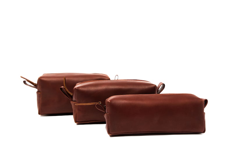 Leather Dopp Kit Bag Personalized Leather Toiletry Bag Etsy