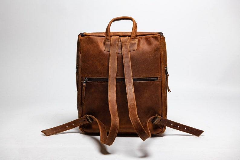 Leather Backpack for Women / Full Grain Leather Knapsack | Etsy