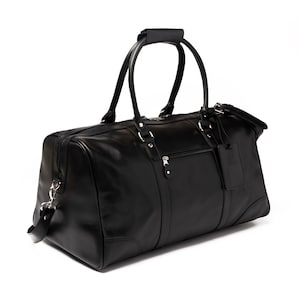 Sac de voyage en cuir pour homme, sac de voyage en cuir pleine fleur, sac de voyage personnalisé pour week-end, sac de voyage noir pour les vacances, cadeaux de voyage