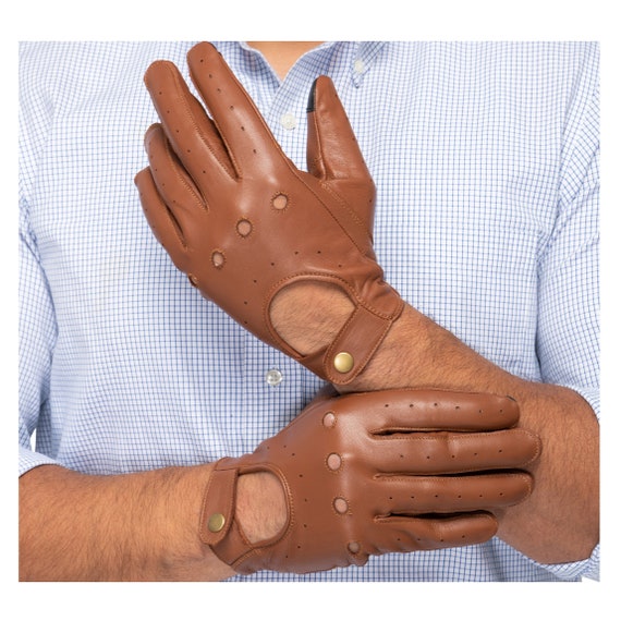 Leather Impact Medium Tan Full Grain Leather Glove