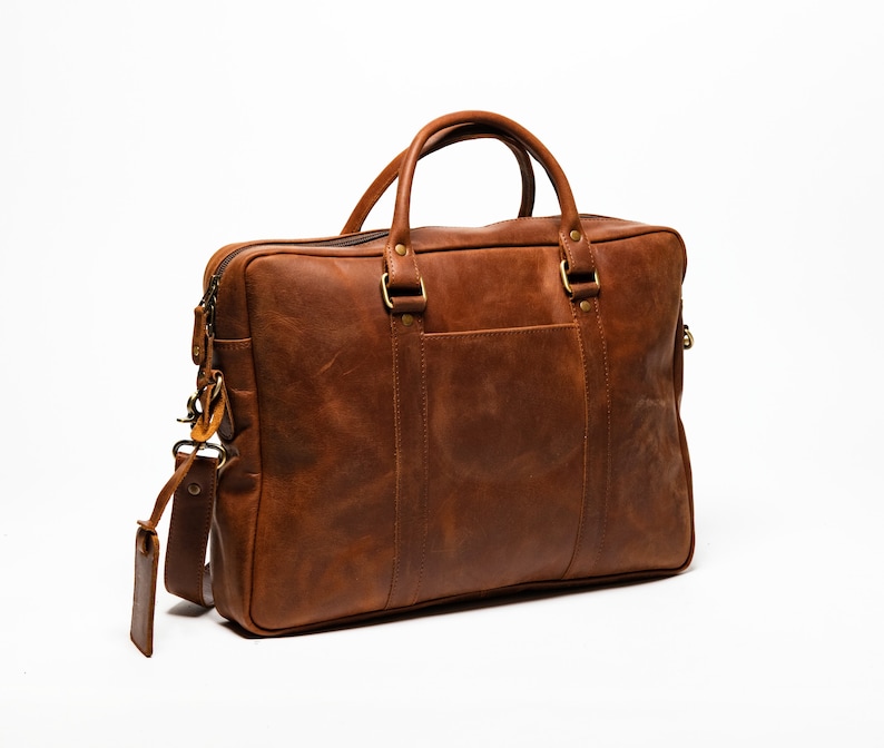 Leather Messenger Bag for Men Personalized Full Grain Leather Etsy Canada