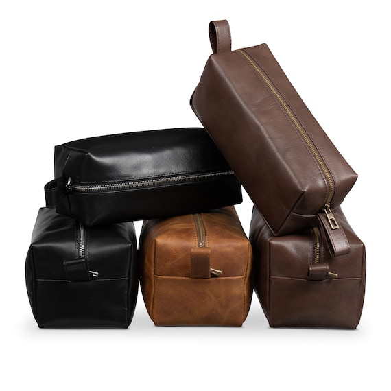 パーソナライズされたDopp Kitメンズモノグラムギフト、レザーDopp Kit