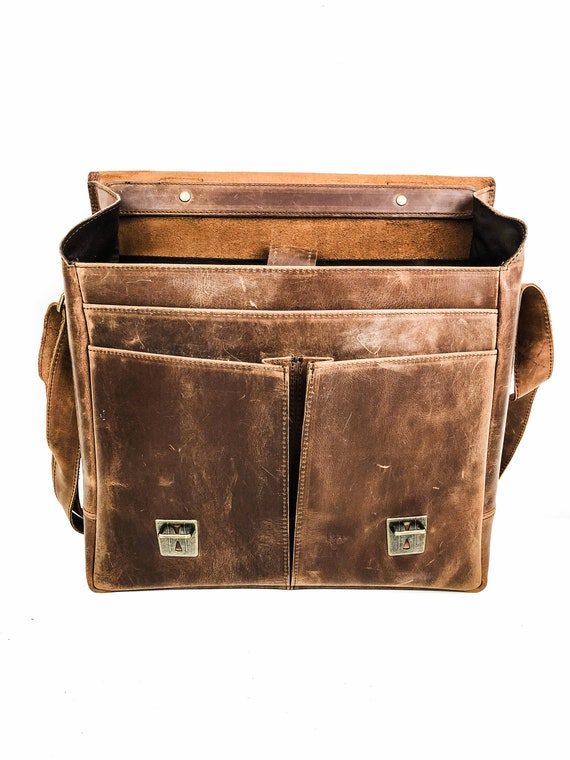 Full Grain Leather Messenger USA — High On Leather