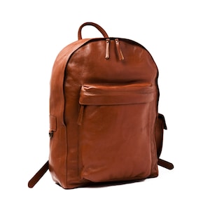 Sac à dos en cuir pleine fleur, sac à dos à dos personnalisé, sac de voyage pour ordinateur portable, école, cadeaux d'anniversaire en cuir, monogramme