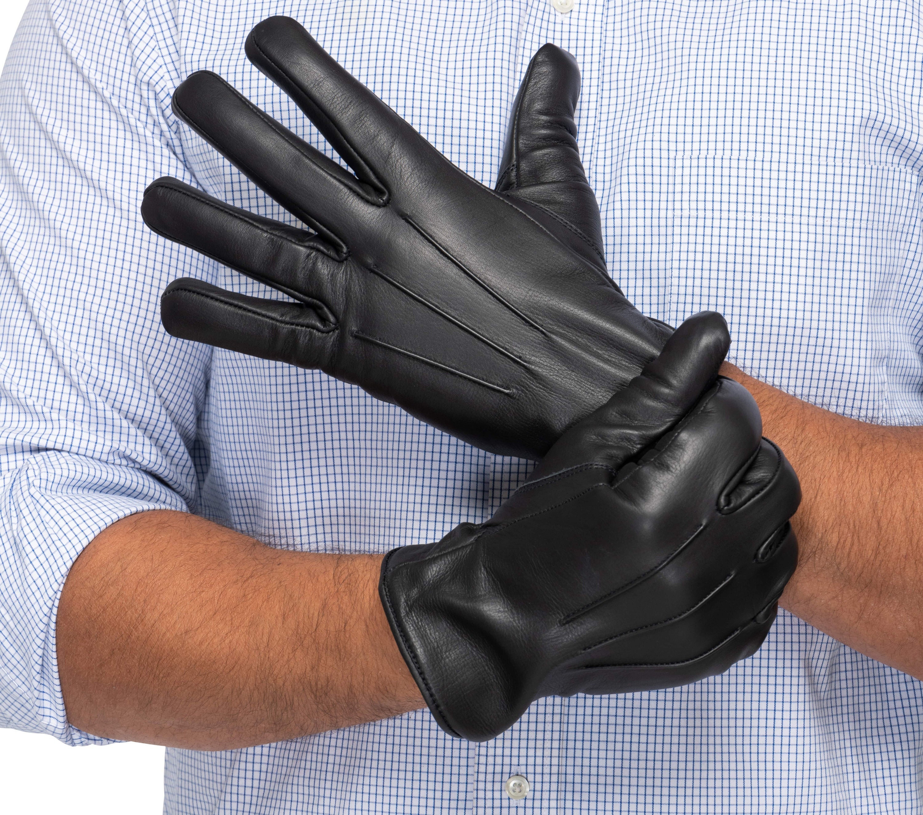 Leather gloves