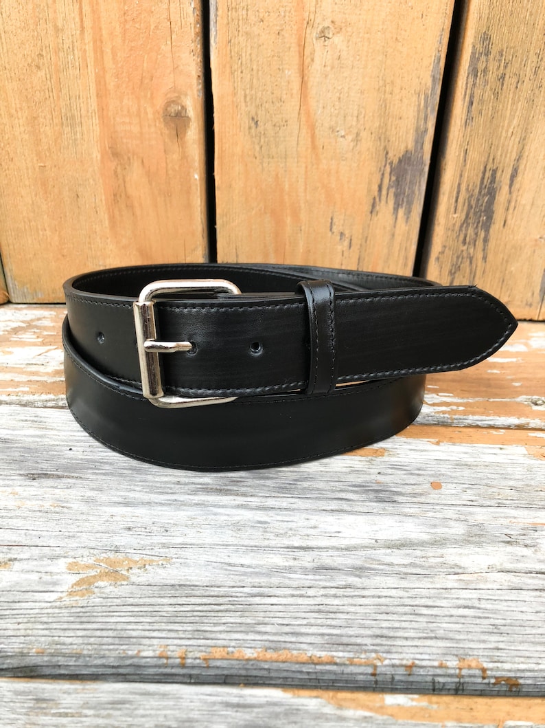 Money Belt Full Grain Leather Belt Black Leather Belt Black - Etsy Canada