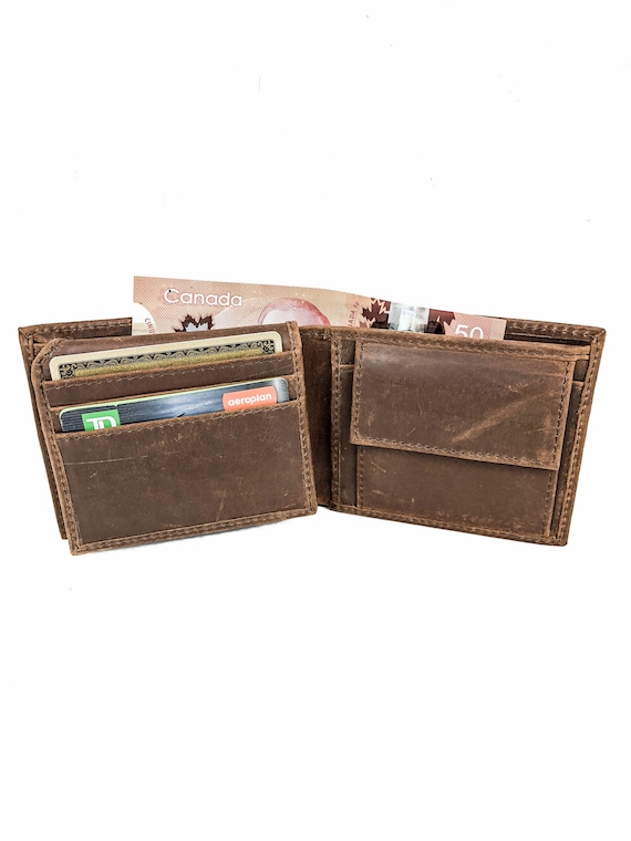 Full Grain Leather Wallet Coin, Personalized Leather Wallet, Distressed Leather Wallet, Handmade Leather Wallet, Leather Wallet Change