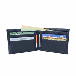 Volnerf lederen portemonnee, blauwe leren portemonnee heren, gepersonaliseerde leren portemonnee, bruidsjonkers cadeau, leren portemonnee handgemaakt, dubbele portemonnee mannen