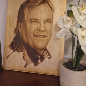 Meat Loaf,Michael Lee Aday, American singer, songwriter and actor.  image  burned on  wood pyrography  customised A4 size