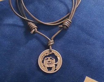 Collana con taglio a moneta, fatta a mano, Paul McCartney.