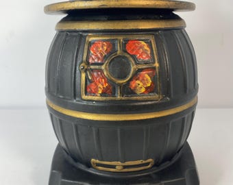 1960’s McCoy Pottery Pot Belly Stove Cookie Jar