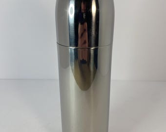 Vintage MCM Stainless Steel Bullet Cocktail Shaker