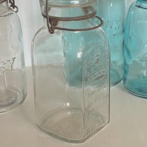 Antique Royal Canning Jar, SMALLEY, LIGHTNING Lid, 1896