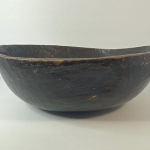 Hand Carved Wooden Burl Dough Bowl Treenware Farmhouse Decor