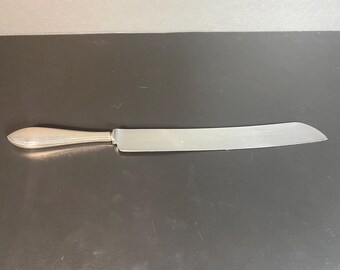 Whiting Sterling Silver Handle Wedding Cake Knife Revere Sheffield Stainless Steel Blade