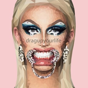 Drag Queen Illustration Print - Aquaria