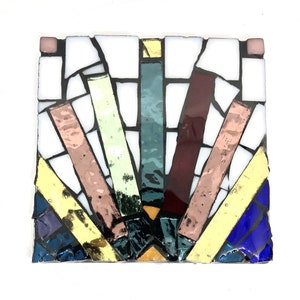 Whimsical Nature Art Deco Coaster - Flower