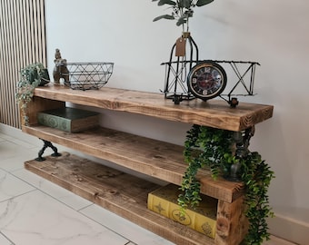 Tv stand handmade industrial