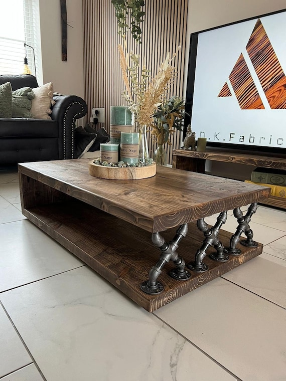 Rustic industrial cheap coffee table