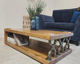 Coffee table unique handmade industrial