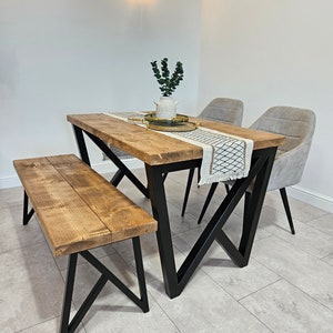 Industrial dining table