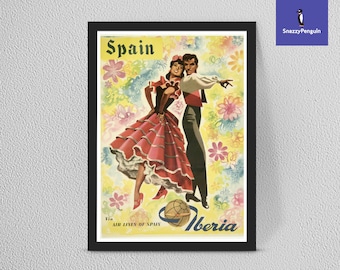 VINTAGE TRAVEL ART SPAIN RETRO POSTER PRINT A5 A4 A3 A2 A1 PHOTO